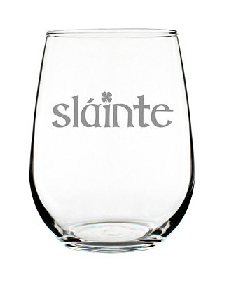 Bevvee Slainte Irish Cheers Stemless Wine Glass - Macy's | Macy's