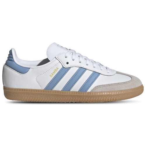 adidas adidas Originals Samba - Boys' Grade School White/Blue/Brown Size 06.5 | Kids Foot Locker (US)