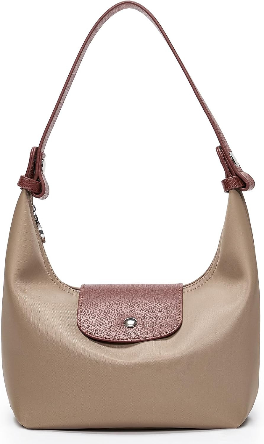 Mini Nylon Crossbody Bag for Women, Convertible Crescent Shoulder Purse | Amazon (US)
