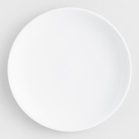 White Coupe Salad Plates, set of 4 | World Market