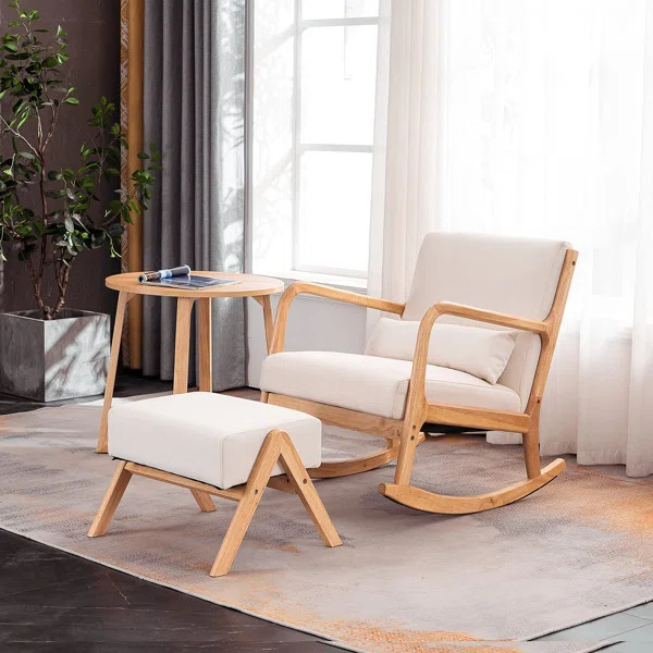 Ahvianna Reclining Rocking Chair with Ottoman | Wayfair North America