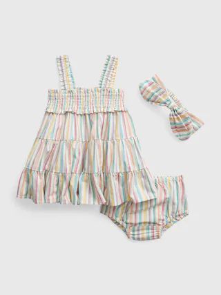 Baby Tiered Stripe Dress Set | Gap (US)