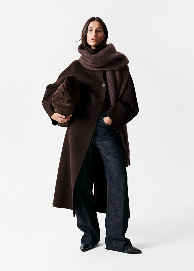 Funnel-Collar Wool Coat | & Other Stories UK