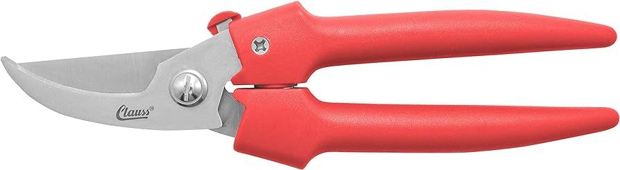 Clauss Heavy Duty By-Pass Blade Action Pruner, 7.5”, Red (20053) | Amazon (US)
