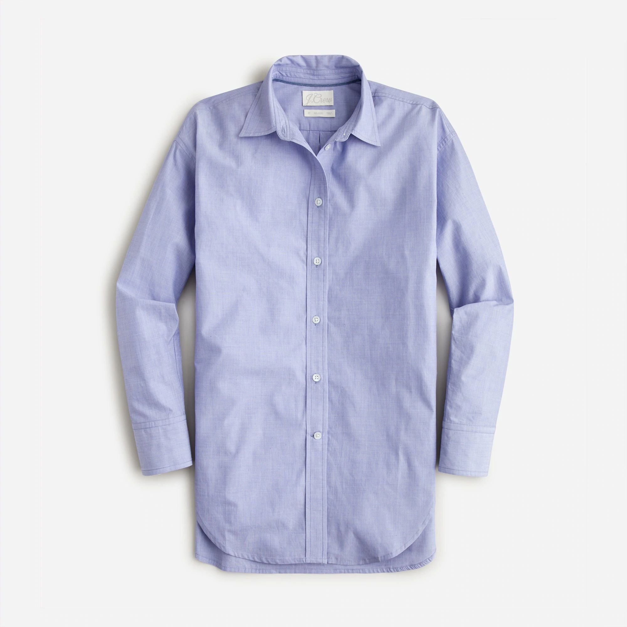 Relaxed-fit end-on-end cotton shirt | J.Crew US