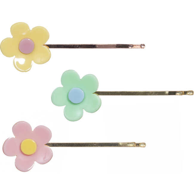 Flower Bobby Pins, Pastel | Maisonette