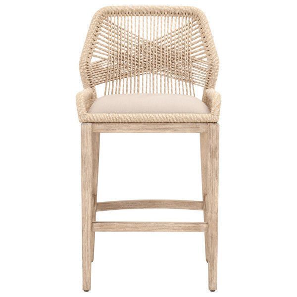 Loom Woven Wooden Barstool | Scout & Nimble