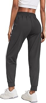 Pinspark Women's Joggers Pants with Pockets Drawstring Running Sweatpants Tapered Jogging Pants W... | Amazon (US)