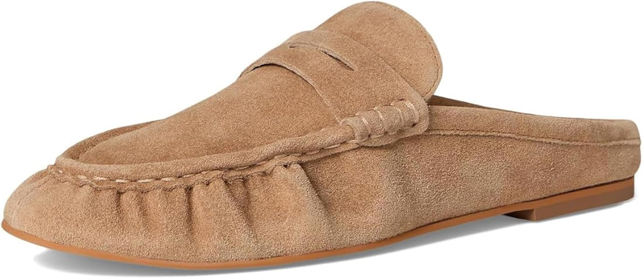 Divanne Loafer Mules for Women, Ruched Penny Loafers Slip on Flat Mules Comfortable Backless Casu... | Amazon (US)