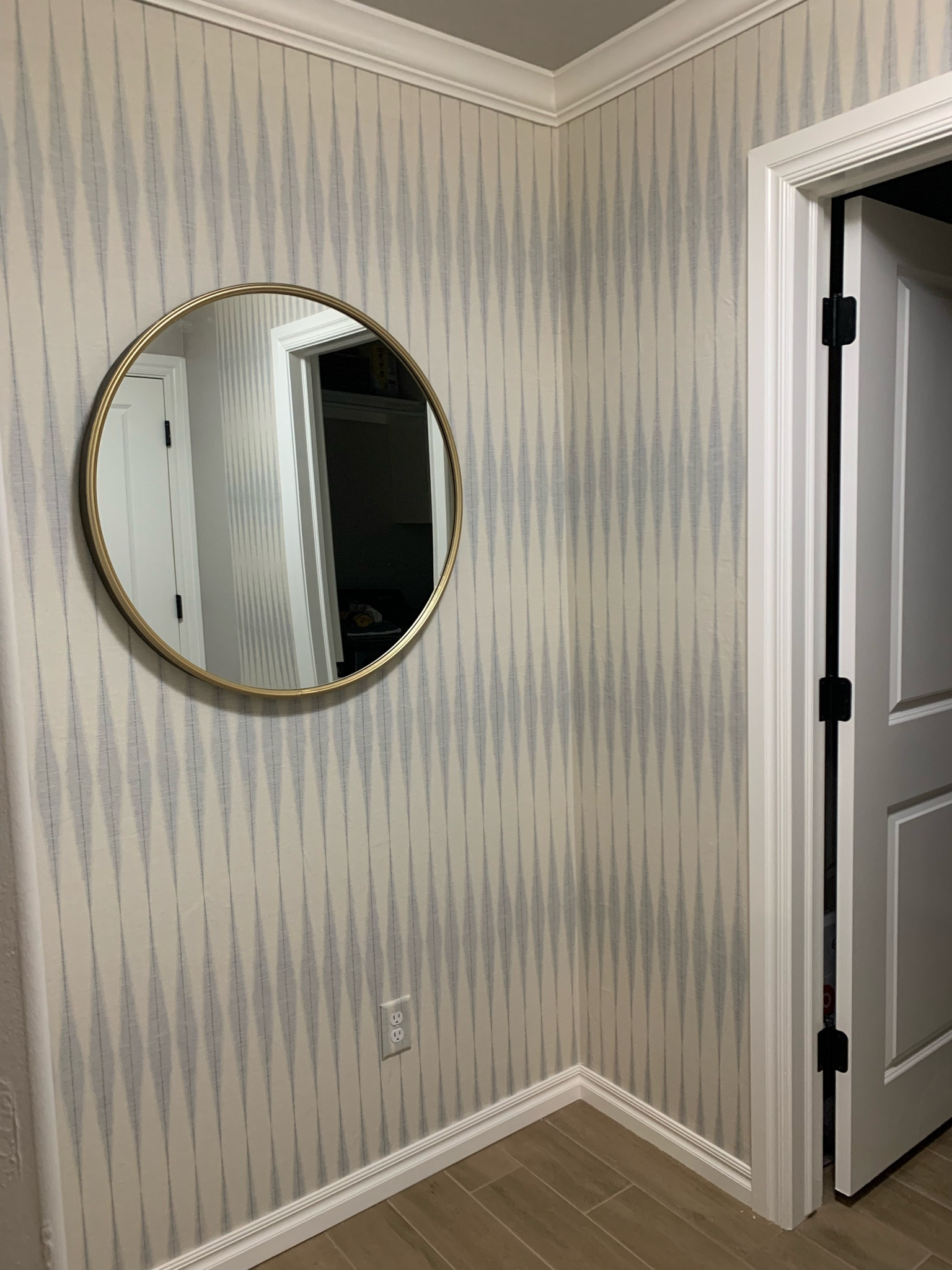 Been eyeing this peel and stick wallpaper for a while now and finally pulled the trigger! So happy we did. Really adds a lot to our little “mudroom.” 

#LTKstyletip #LTKhome