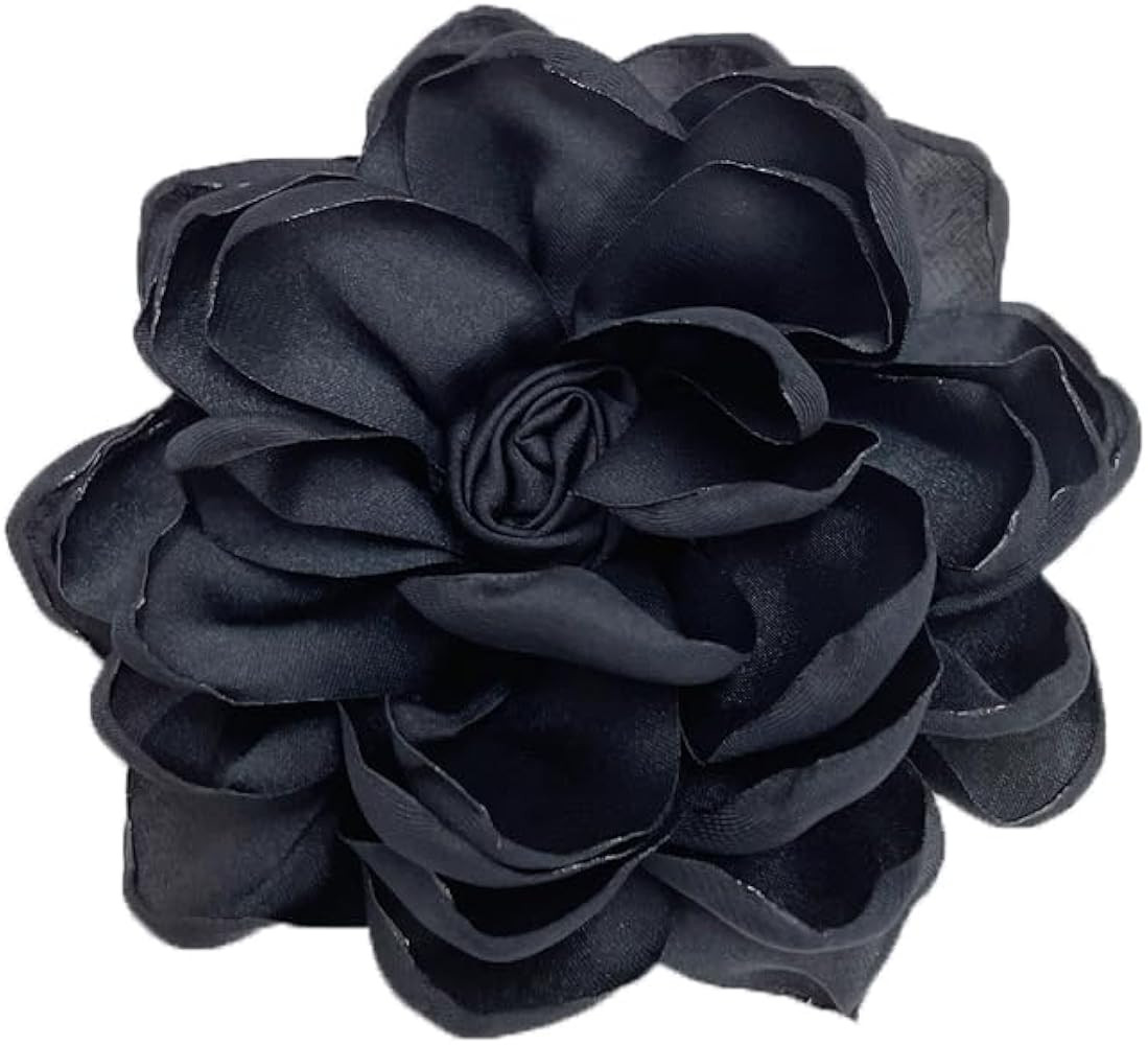 Dainty Fabric Rose Flower Large Brooch Lapel Pins Delicate Elegant Handmade Flower Brooches Pin C... | Amazon (US)