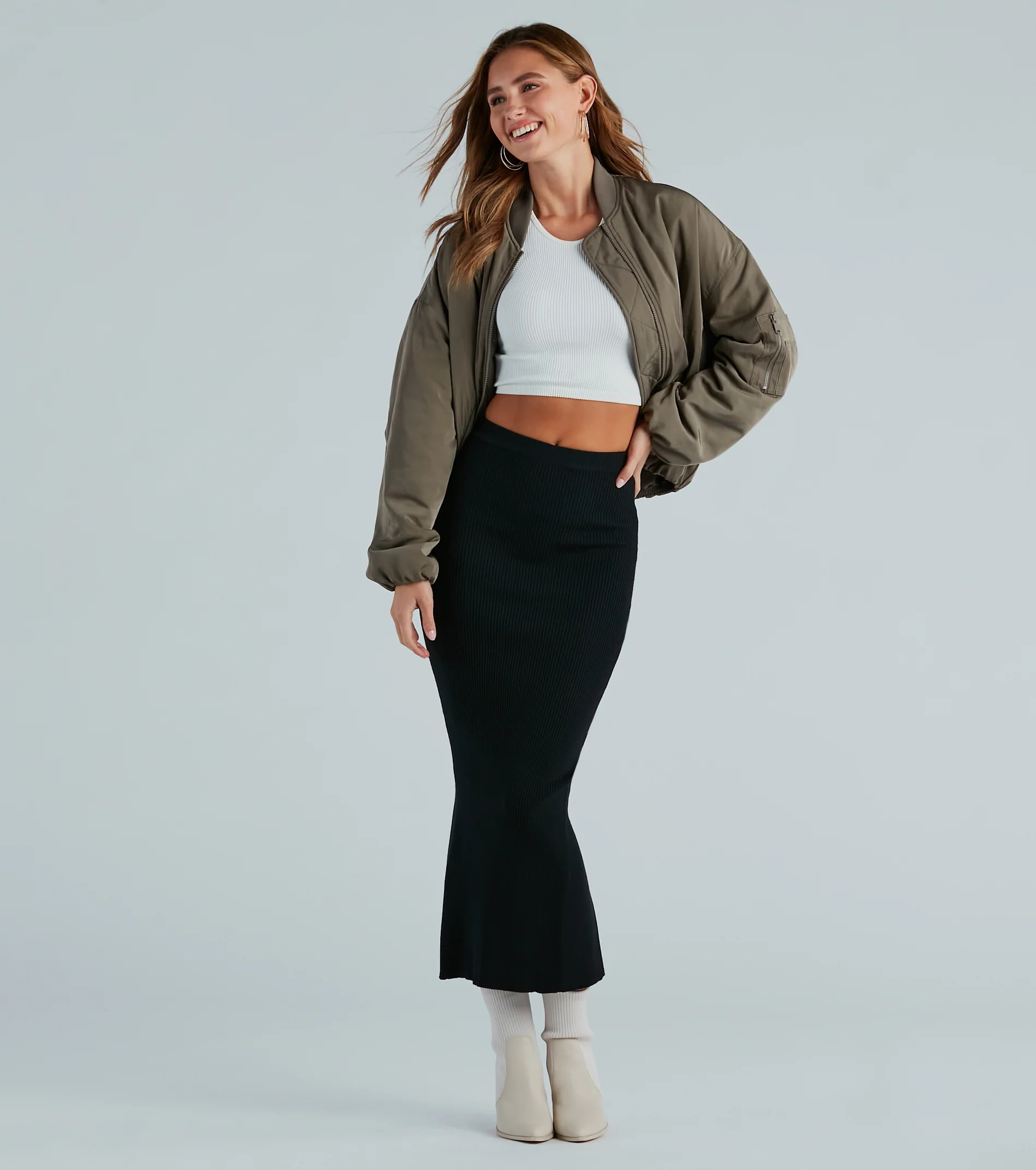 Another Slay Sweater Knit Maxi Skirt | Windsor Stores
