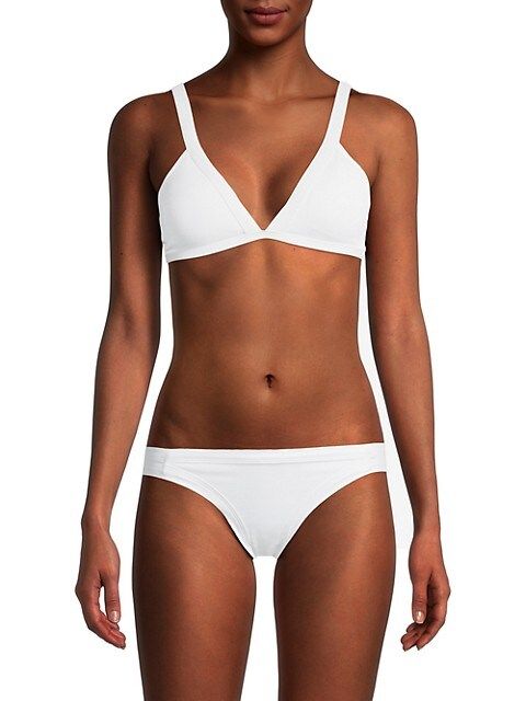 L*SPACE by monica wise Farrah Ribbed Bikini Top on SALE | Saks OFF 5TH | Saks Fifth Avenue OFF 5TH