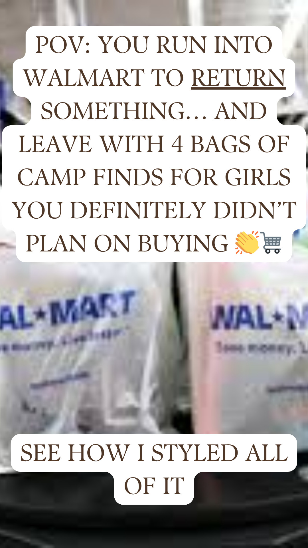 I swear Walmart has been getting better every single time I go lately 👏

Went in to RETURN something and somehow ended up texting myself links to half the store 😂 and walking out with 4 bags for me, Logan and my niece (women's, tween and girls!)

If you still shopping for girls clothes for camp… don’t sleep on Walmart right now.  I even styled all the pieces for you! 

Saving moms from spending 3x more elsewhere is basically my love language 🤍

#WalmartFinds #CampMom #MomFinds #CampPacking #sleepawaycamp