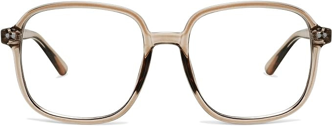 SOJOS Square Blue Light Blocking Glasses Oversized for Women TR90 Frame Filter SJ5081 | Amazon (US)