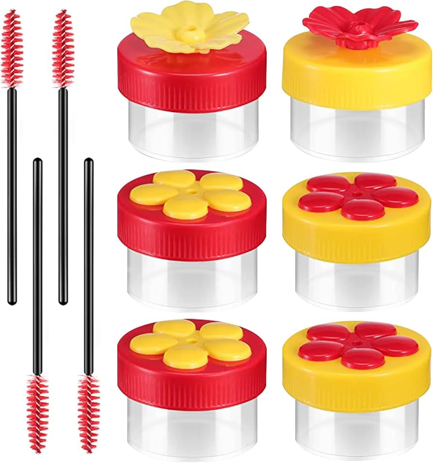 Hummingbird Hand Feeder Outdoors 6 Pack Flower Hand Held Hummingbird Feeding Tools Handheld Hummi... | Amazon (US)