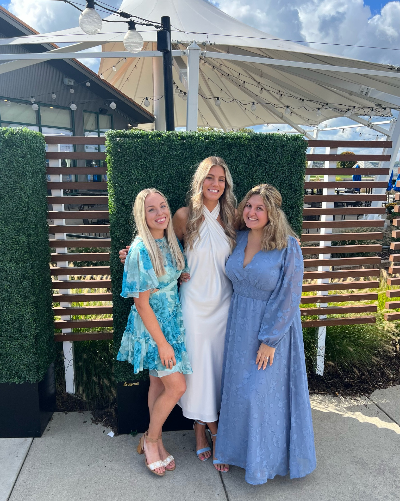 Something borrowed something blue Rehearsal Brunch. The bridesmaids all wore shades of blue to be the Bride’s something blue. Loving this dress from Hello Molly that I picked out. 

Tags: wedding guest dress, fall wedding guest dress, fall wedding dress, homecoming, hello molly, garden party dress, rehearsal dress, wedding rehearsal, brunch 

#LTKparties #LTKwedding 

#LTKSeasonal