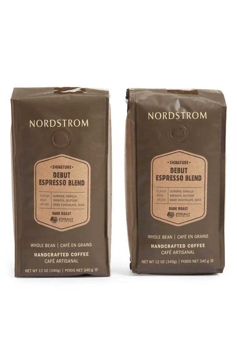 Ethically Sourced Debut Espresso Blend 2-Pack Whole Bean Coffee | Nordstrom | Nordstrom