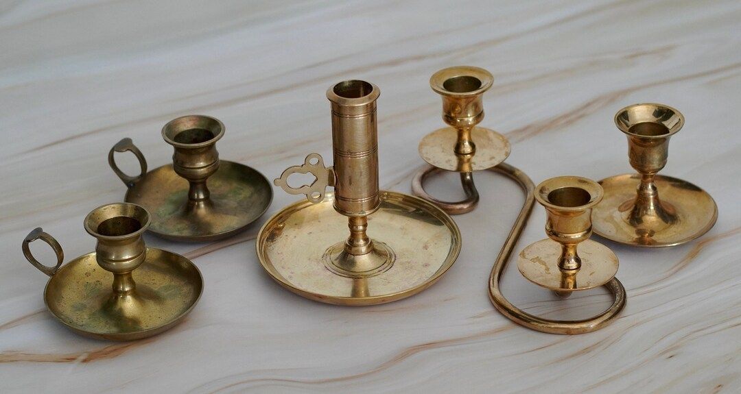 Small Vintage Brass Candleholders Variety of Shapes and - Etsy Canada | Etsy (CAD)