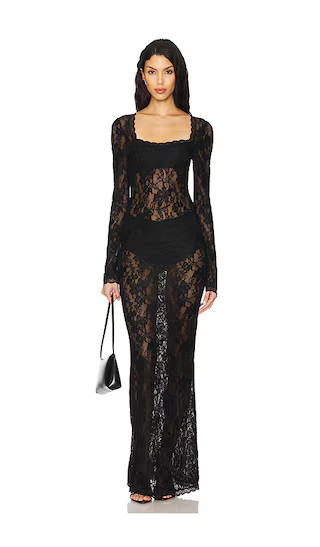 Blanche Maxi Dress in Black | Revolve Clothing (Global)