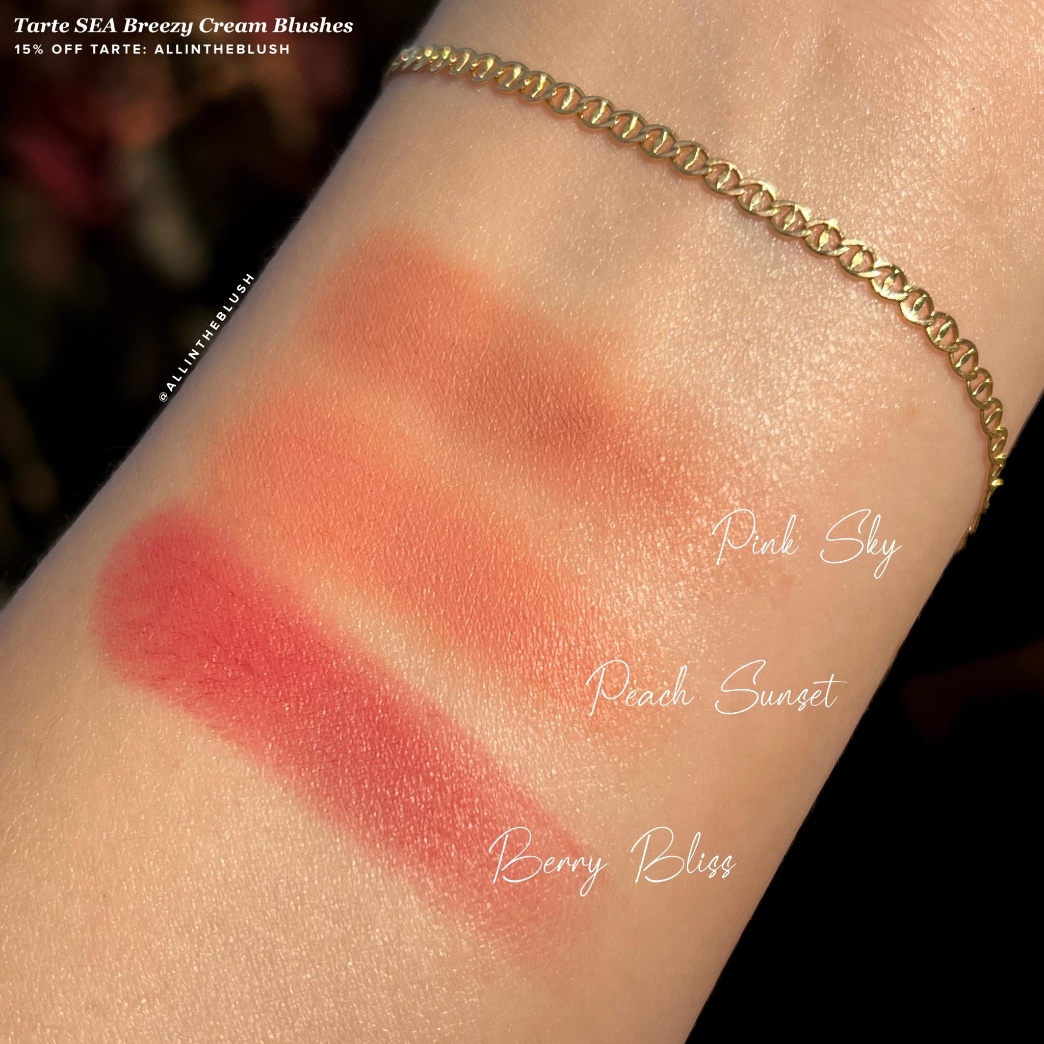 Tarte SEA Breezy Cream Blush swatches✨

#LTKBeauty