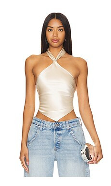 retrofete Jamie Top in Light Champagne from Revolve.com | Revolve Clothing (Global)