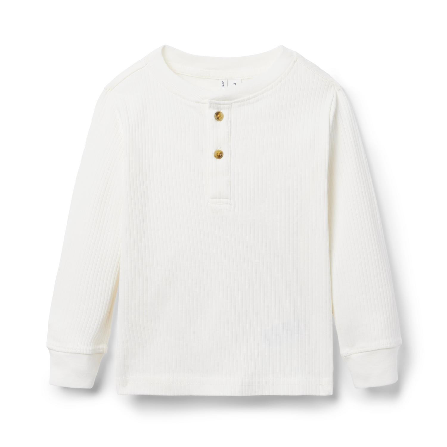 The Ribbed Henley Tee | Janie and Jack