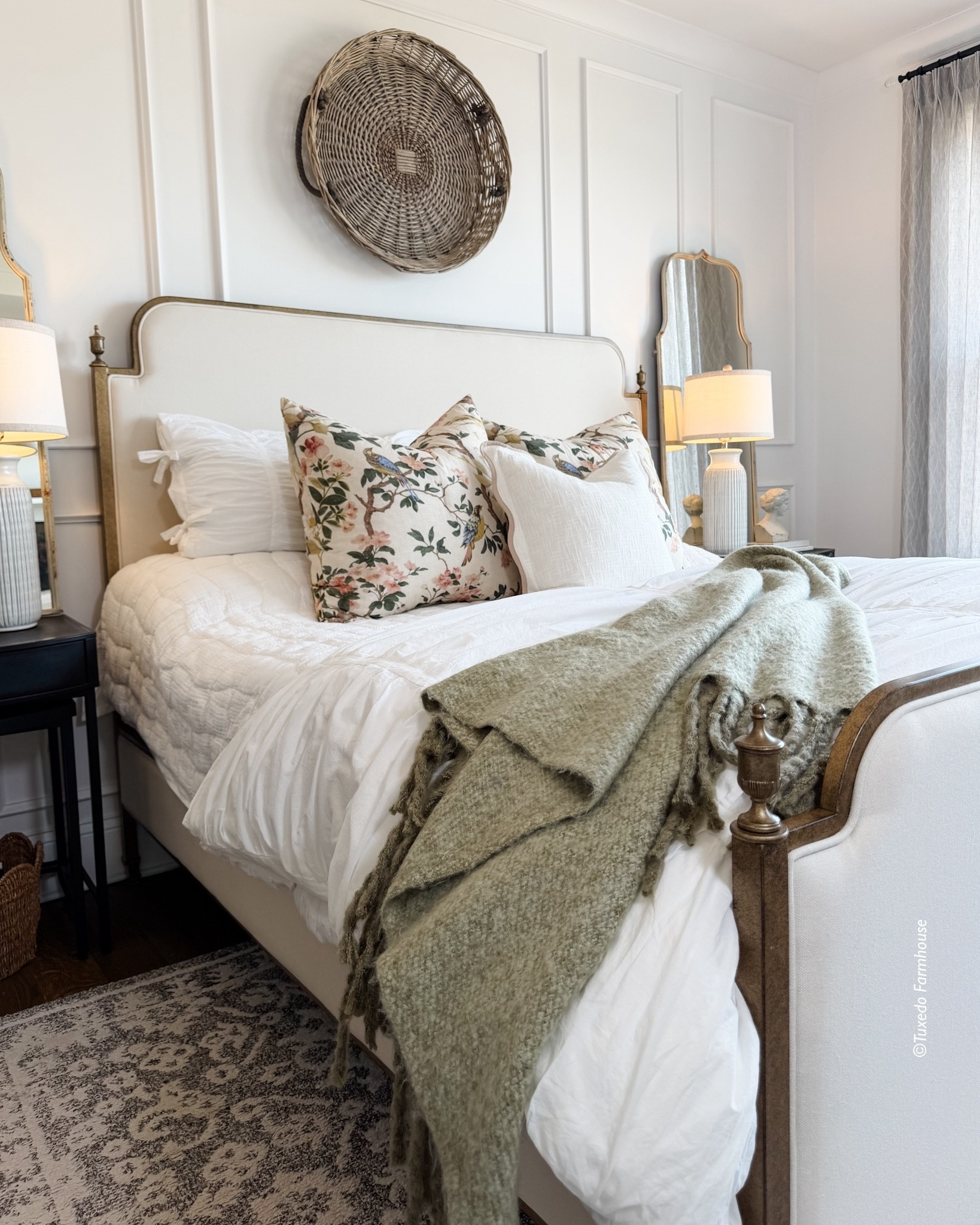 Spring in my bedroom with a summery quilt, duvet and pretty euro shams. I also linked my favorite pillows, mattress pad and sheets. 

 #LTKSeasonal #LTKHome #LTKSaleAlert