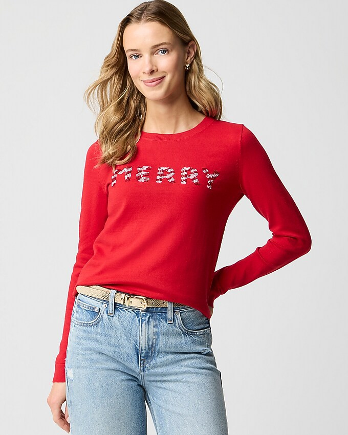 "Merry" Teddie sweater | J.Crew Factory