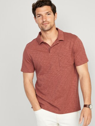 Classic Fit Linen-Blend Polo for Men | Old Navy (US)