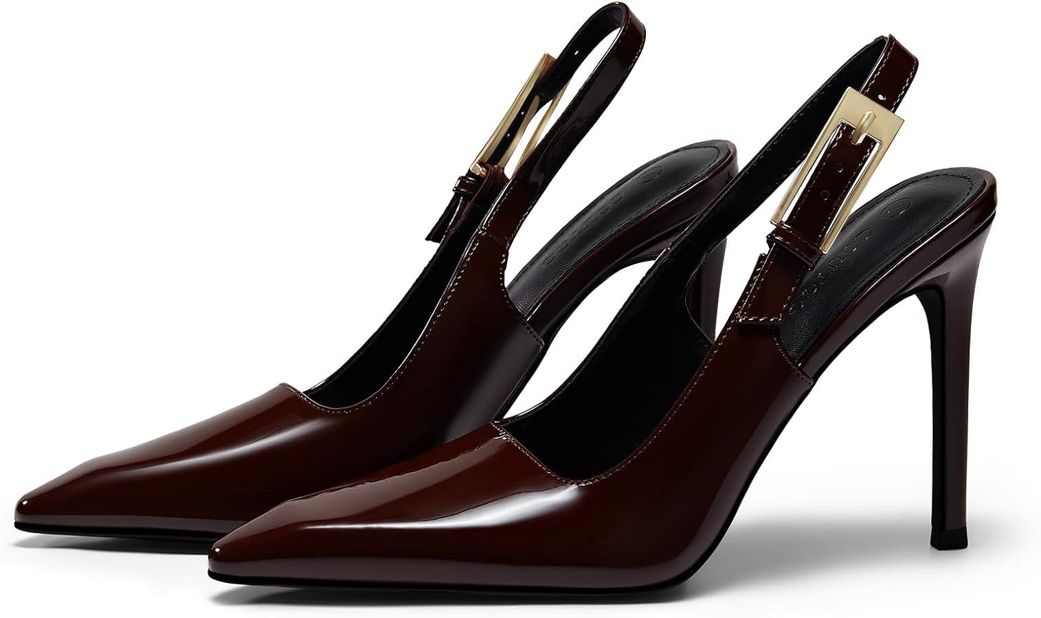 Coutgo Women's Slingback High Heels Pointed Toe Stilettos | Amazon (US)