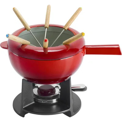 ZWILLING 8-in Fondue Pot Set with 6 Forks, For Chocolate, Caramel, Cheese, Sauces and More | Wayfair North America