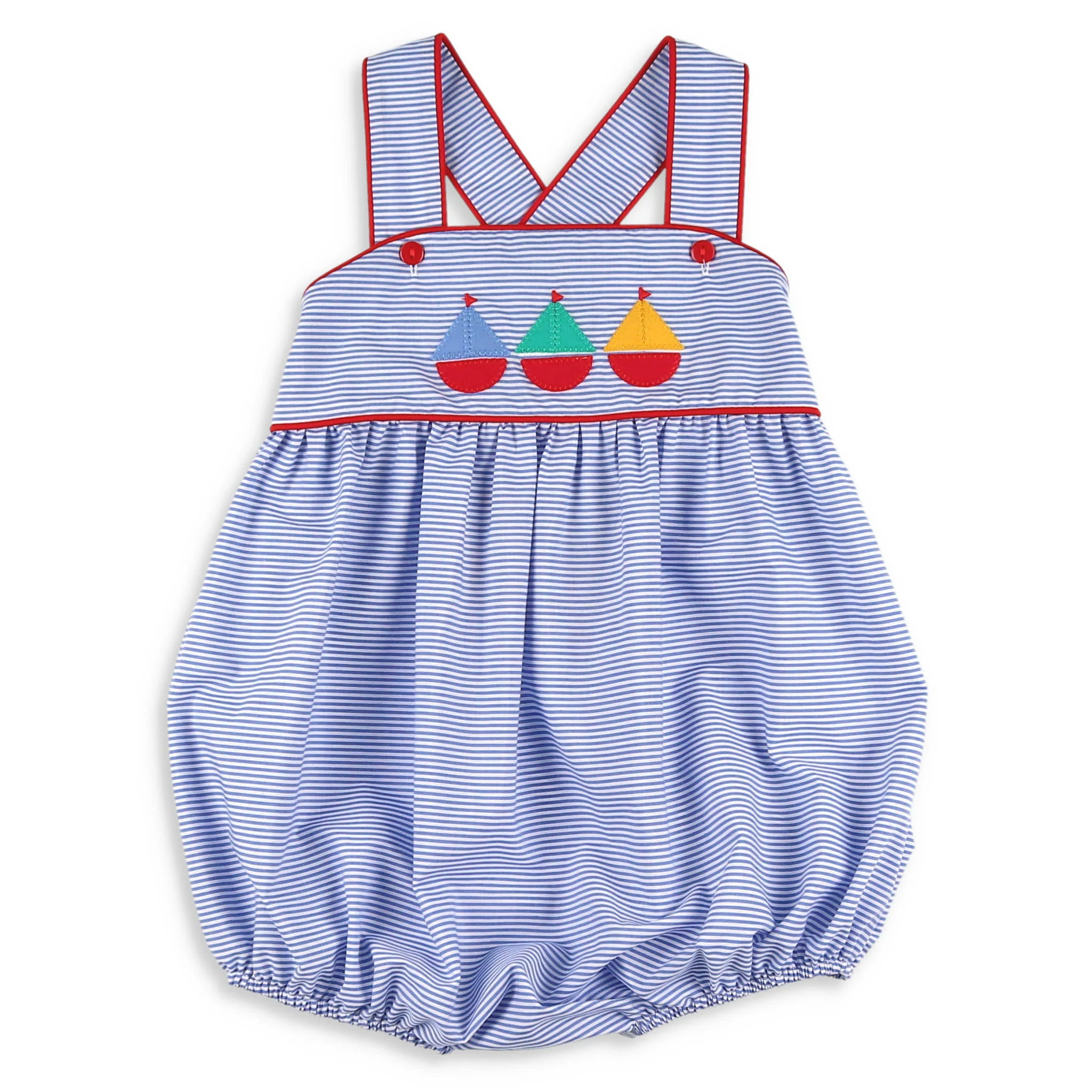 Boys Applique Bubble - Set Sail - Shrimp and Grits Kids | Shrimp and Grits Kids