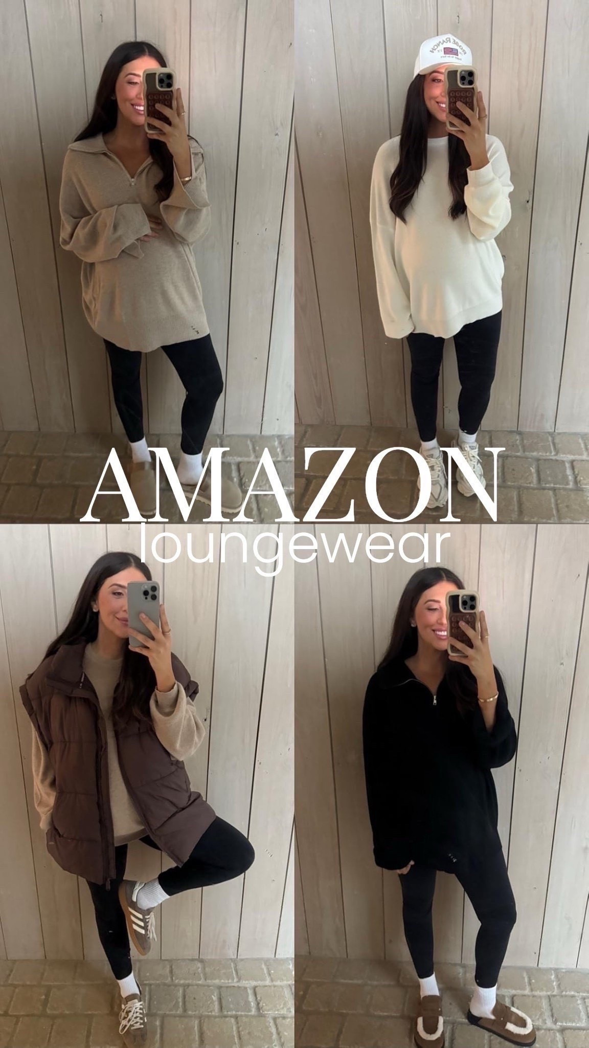 Amazon loungewear✨🫶🏽

top: large
vest: medium
quarter zip: large

winter sweaters, cozy sweaters, amazon fashion, dede raad, fall outfits, cashmere sweater, oversized fit, amazon style, mom of 3, Nashville

#LTKFindsUnder50 #LTKFindsUnder100 #LTKBump