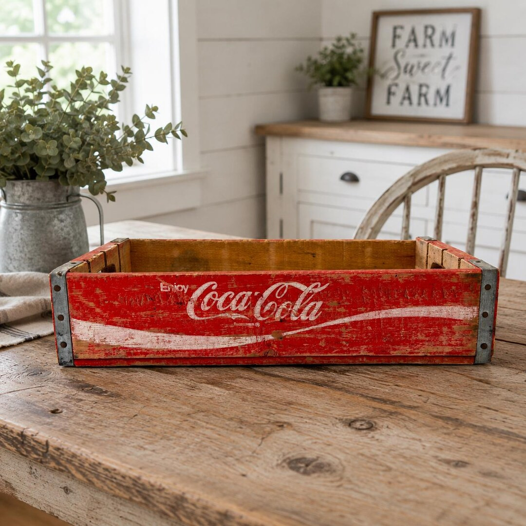Vintage Coca-cola 24 Bottle Wooden Crate - Etsy | Etsy (Global)