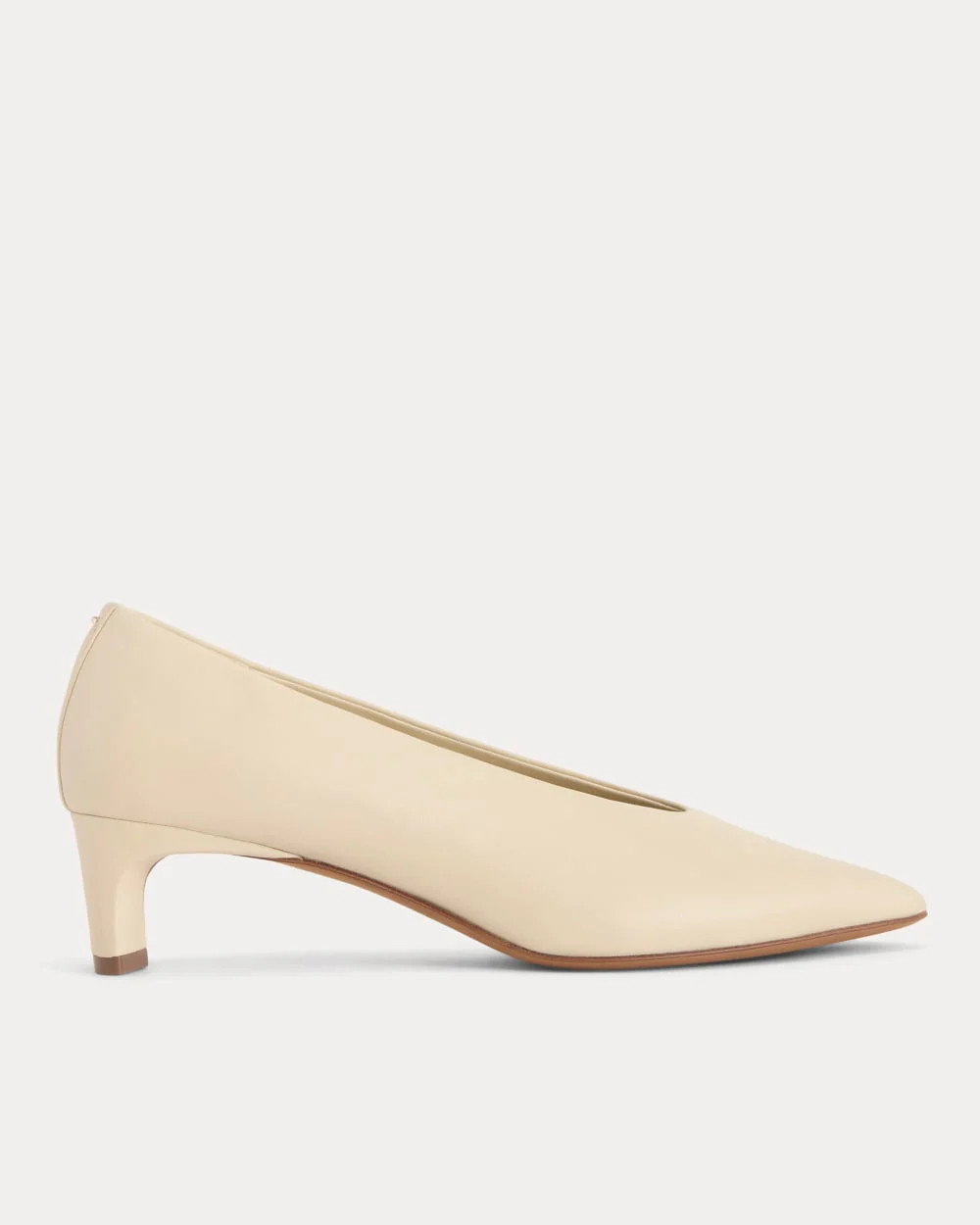 Made in Italy Almond-Toe Pump | Crema | Everlane