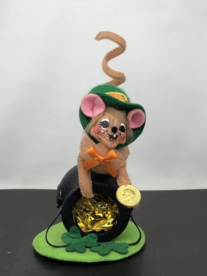 8” Annalee Shamrock Mouse Leprechaun w Coin & Pot of Gold St Patrick’s Day 2016 | eBay AU