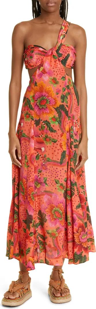 Blooming Garden Floral One-Shoulder Maxi Dress | Nordstrom