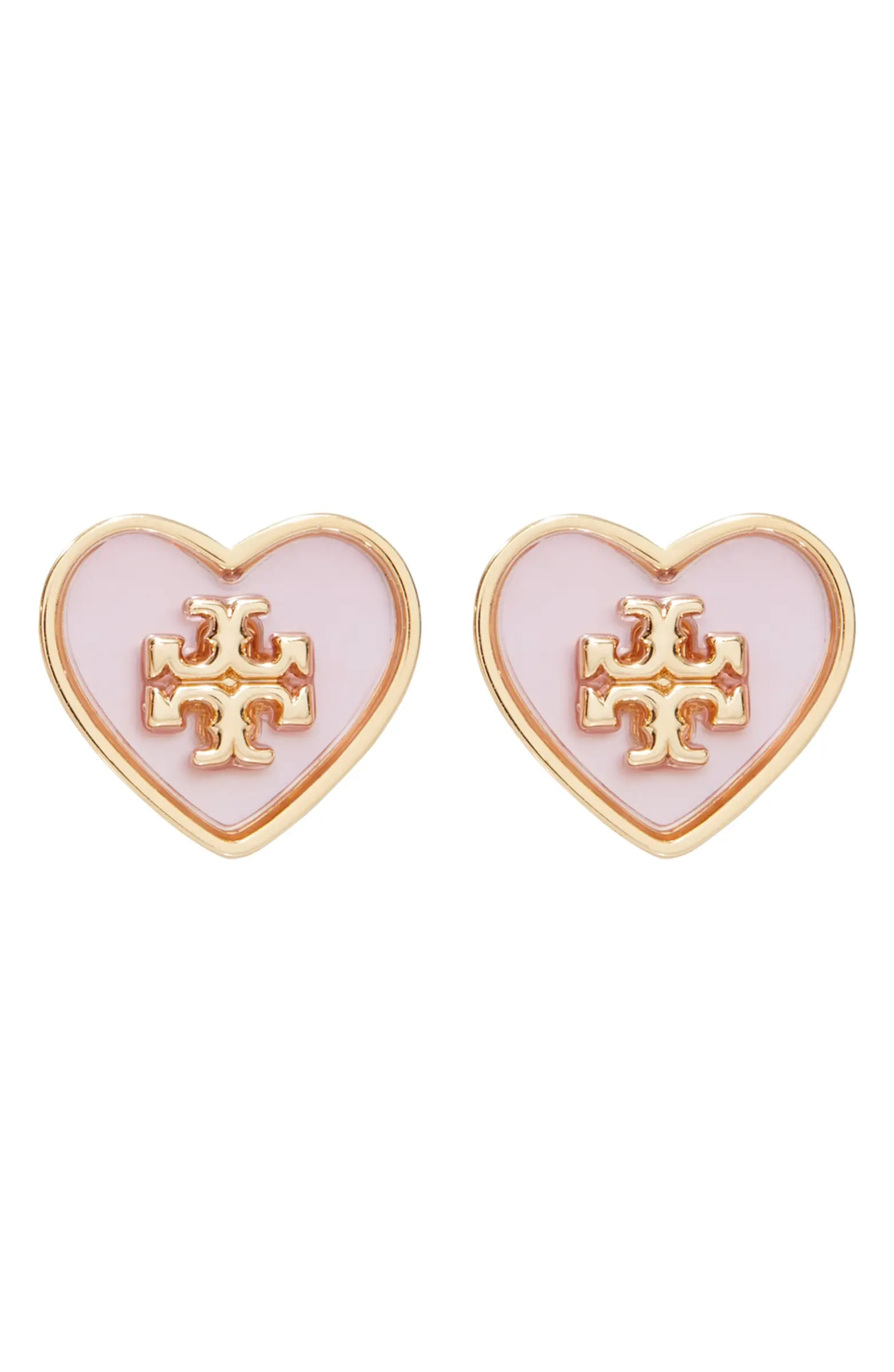 Tory Burch Kira Heart Stud Earrings | Nordstrom | Nordstrom