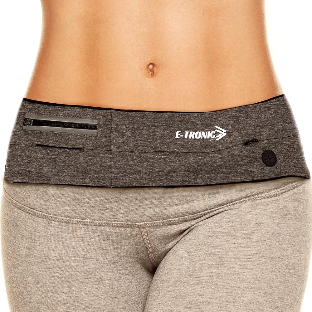 E Tronic Edge Running Belt for Women & Men - Money Belt and Running Fanny Pack, Holder for Cell Phon | Amazon (US)