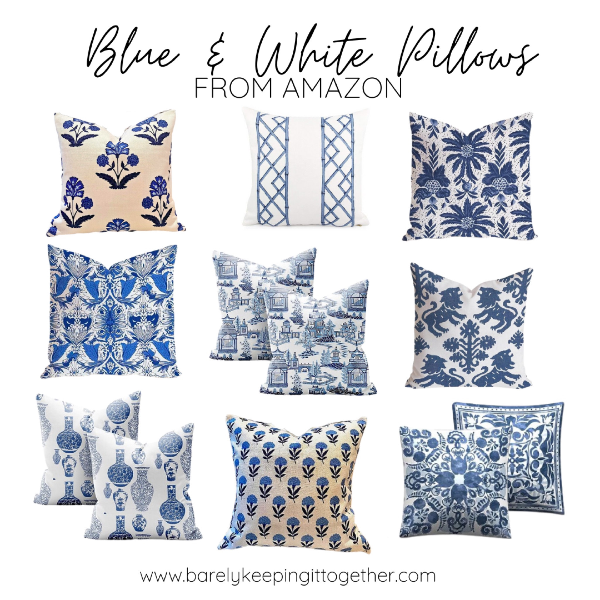 Part two of sourcing high-end expensive, looking blue and white pillow covers for your house from Amazon on a budget


#LTKhome #LTKSeasonal