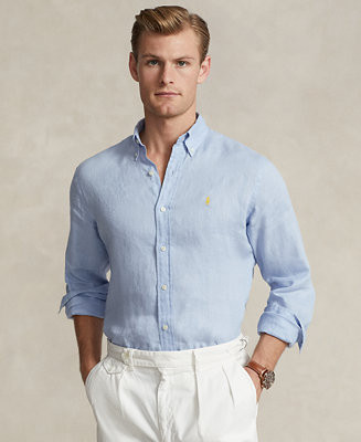 Men's Classic Fit Linen Shirt | Macy's