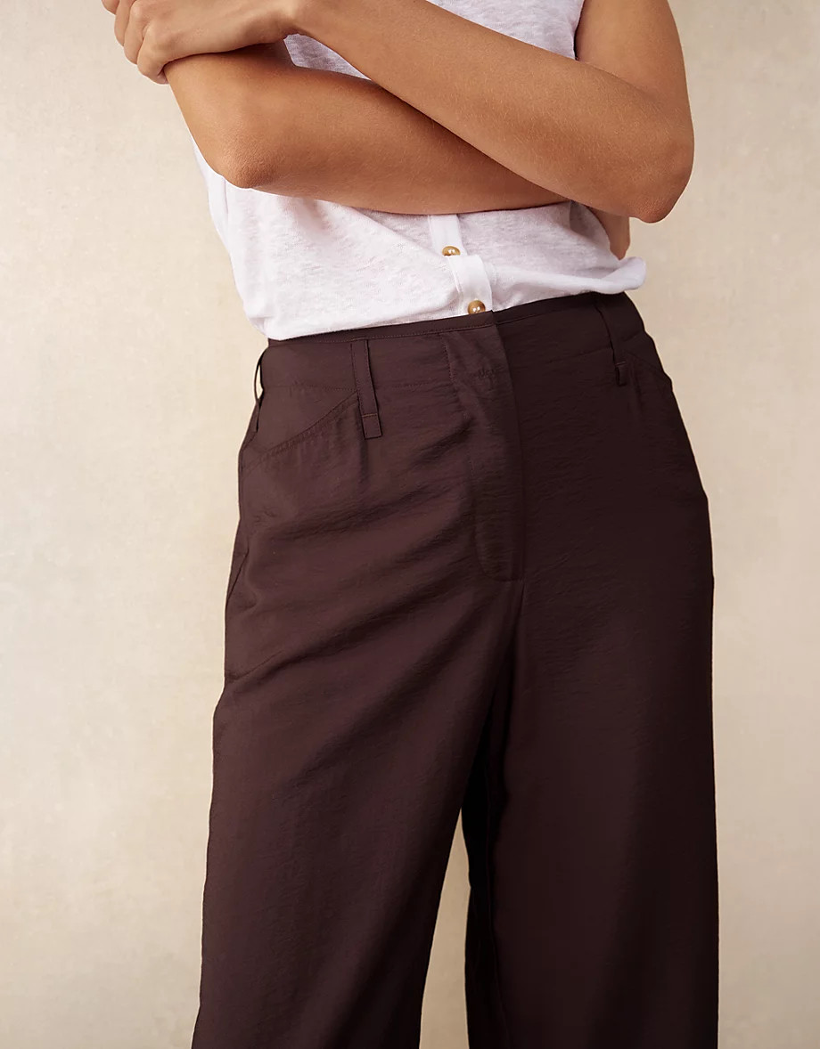 Fluid Trousers with Darted Cuff | Trousers & Leggings | The  White ... | The White Company UK & ROW