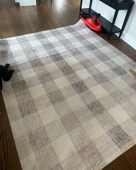 Beautiful soft neutral plaid rug! Great for a boys room or nursery. Under $200 and SO soft!! It looks so different (way better) in person than the listing 

#LTKhome