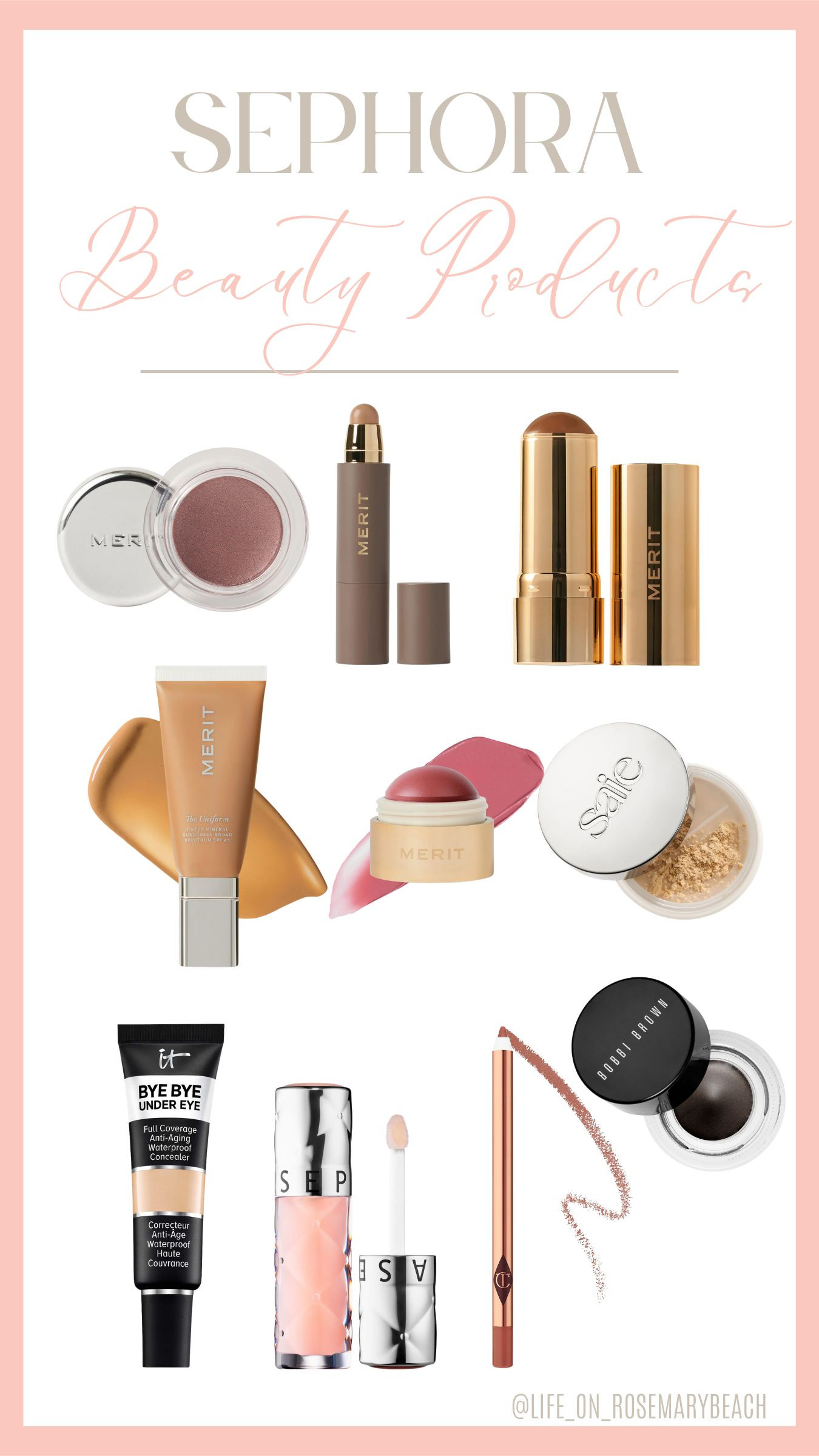 My favorite @sephora beauty products. I have been loving @merit for a clean alternative.  

 #LTKGiftGuide #LTKSaleAlert #LTKBeauty