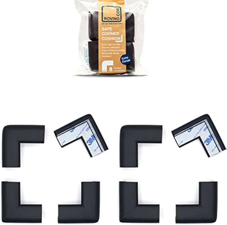 Roving Cove Slim-Fit Corner Protector for Baby Proofing (8 Small Corners), Soft Rubber Foam Furni... | Amazon (US)