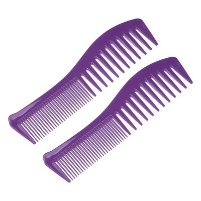 Unique Bargains Anti Static Hair Comb Wide Tooth for Thick Curly Hair Hair Care Detangling Comb For Wet and Dry Purple 2 Pcs | Target