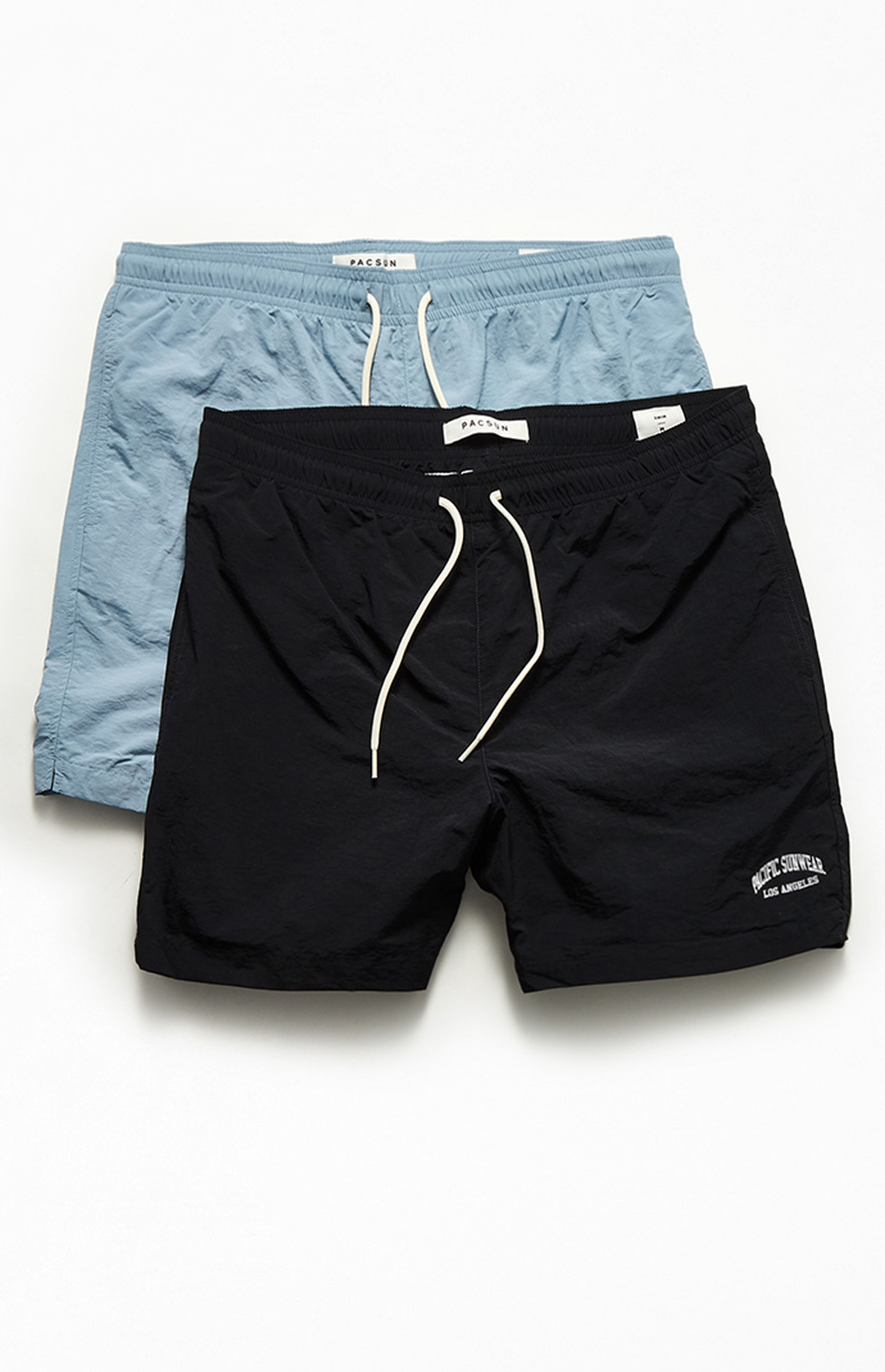 PacSun 2 Pack Solid 16" Swim Trunks | PacSun