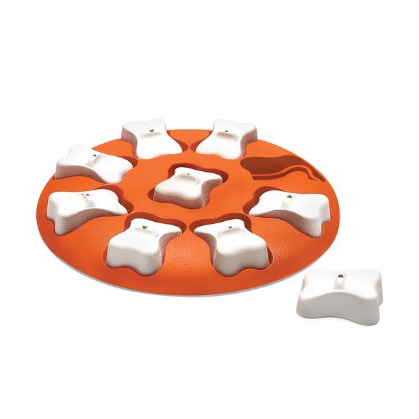 Nina Ottosson by Outward Hound Dog Smart Interactive Treat Puzzle Dog Toy, Orange, One-Size | Walmart (US)