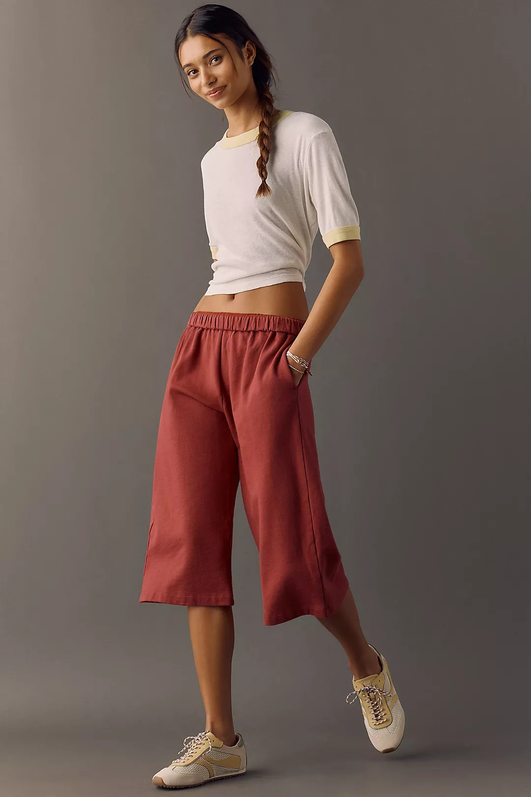 Daily Practice 100% Cotton Easy Long Shorts | Anthropologie (US)